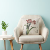 「フローラエレガントアマリリスと脚本デザイン枕 クッション (椅子)