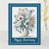 フローラエレガントアモダンアート記念日カード カード (黄色い花)