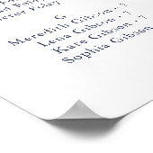 フローラエレガントアルファベット座席表 ポスター (角)