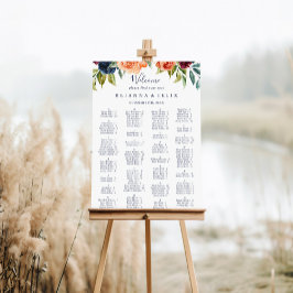 フローラエレガントアルファベット座席表 ポスター