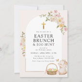 フローラエレガントアーチイースターブランチ&エッグ狩り 招待状 (正面)
