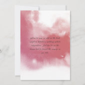 フローラエレガントアーチピーチブルゴーニュ赤面結婚ズI 招待状 (裏面)