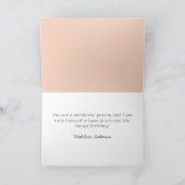 フローラエレガントアート姑ハッピーバースデー カード (内部)