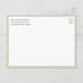 フローラエレガントイエローサンフラワーリハーサルディナー インビテーションポストカード (裏面)