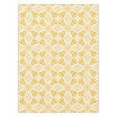 フローラエレガントイエローパターンシックイースターモダンスター テーブルクロス (正面)