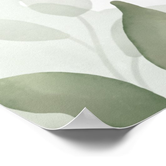 フローラエレガントイスラム教結婚派のポスター ポスター (角)