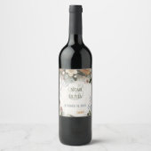 フローラエレガントインスピリ結婚ティかわいらしズモダンス ワインラベル (正面)