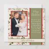 フローラエレガントインスピレーションChristmas Photo card 招待状 (裏面)