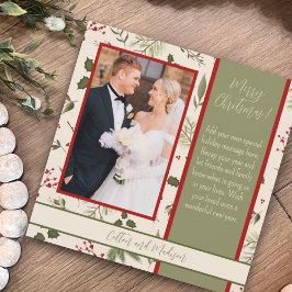 フローラエレガントインスピレーションChristmas Photo card 招待状