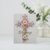 フローラエレガントイースタークロス恵み シーズンポストカード (スタンド正面)