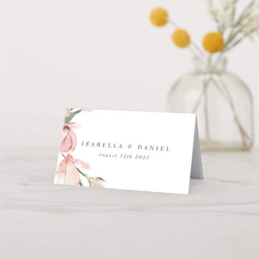 フローラエレガントウェディングテーブル座席表 プレイスカード (裏面)