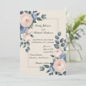 フローラエレガントウェディング招待状 招待状 (スタンド正面)