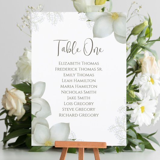 フローラエレガントウォーターカラーマグノリアグリーナリー