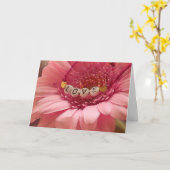 フローラエレガントウォーター色バレンタイン カード (黄色い花)