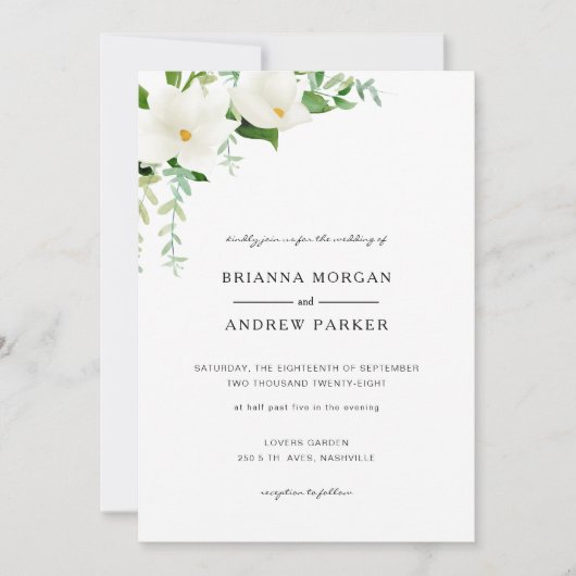 フローラエレガントエインラドン招待状 招待状 (正面)