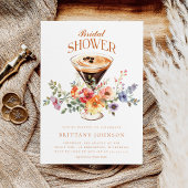 フローラエレガントエスプレッソマルティーニブライダルシャワー 招待状