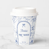 フローラエレガントオーナメントヴィンテージベビーシャワー 紙コップ (正面)