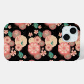 フローラエレガントオーナメント春ピーチガーデンボホ Case-Mate iPhoneケース (裏面 (横))