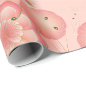 フローラエレガントオーナメント春ピーチガーデン ラッピングペーパー (ロールコーナー)