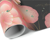 フローラエレガントオーナメント春ピーチガーデン ラッピングペーパー (ロールコーナー)