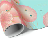 フローラエレガントオーナメント春ピーチガーデン ラッピングペーパー (ロールコーナー)