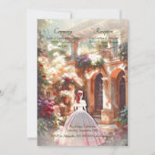 フローラエレガントオールドメキシコタウンキンセニェラ 招待状 (裏面)