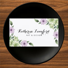 フローラエレガントカスタマイズ可能なテンプレート名刺 名刺