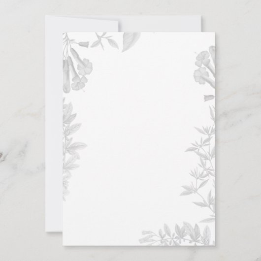 フローラエレガントカスタムフォトサプライズ70誕生日 招待状 (裏面)