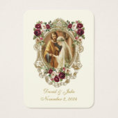 フローラエレガントカソリッ結婚クの祈りの言葉カード (正面)