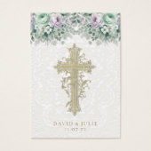 フローラエレガントカソリッ結婚クの祈りの言葉カード (正面)