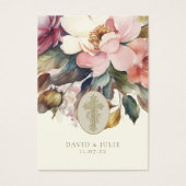 フローラエレガントカソリッ結婚クの祈りの言葉カード (正面)