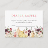 フローラエレガントカボチャ |おむつラッフル エンクロージャーカード (正面)