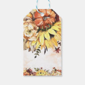 フローラエレガントカボチャ |赤ちゃんシャワーありがとう ギフトタグ (裏面)