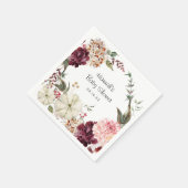 フローラエレガントカボチャ |赤ちゃんシャワー スタンダードカクテルナプキン (角)