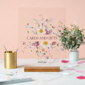 フローラエレガントカードとギフトのサイン アクリルサイン (ウェディング)