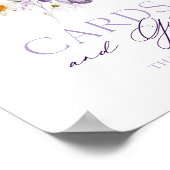 フローラエレガントカードとギフトのサイン ポスター (角)