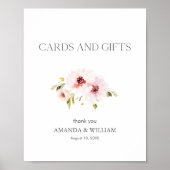 フローラエレガントカードとギフトのサイン ポスター (正面)