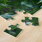 フローラエレガントガーデンひまわりzinniasデイジー ジグソーパズル (側面)