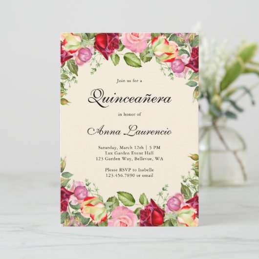 フローラエレガントガーデンキンセアニェラ 招待状 (スタンド正面)