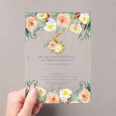 フローラエレガントガールズ6位誕生日 アクリル招待状 (インサイチュ (ポータブル))