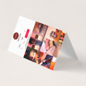 フローラエレガントキャンドルビジネスカード – FORU Studio 名刺 (裏面)