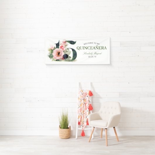 フローラエレガントキンセアニェラ15誕生日 横断幕 (インサイチュ)