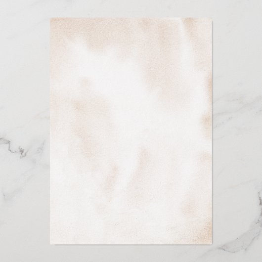 フローラエレガントキンセアニラウォーターカラーボールガウン 箔招待状 (裏面)