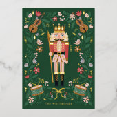 フローラエレガントクリスマスくるみ割りバレエミュージカル 箔シーズンカード (正面)