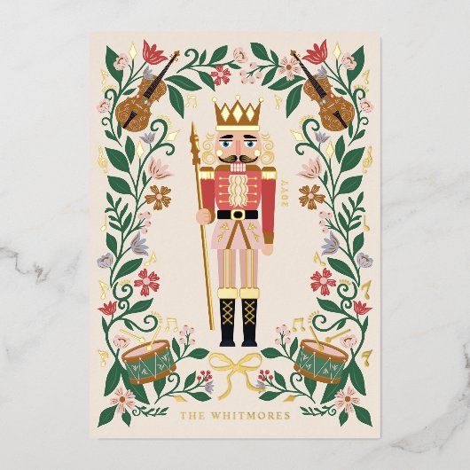 フローラエレガントクリスマスくるみ割りバレエミュージカル 箔シーズンカード (正面)