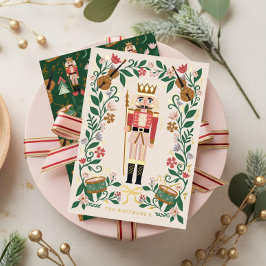 フローラエレガントクリスマスくるみ割りバレエミュージカル 箔シーズンカード