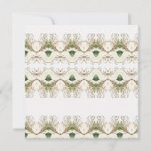 フローラエレガントクリスマスブライダルシャワーの招待 セーブザデート (裏面)