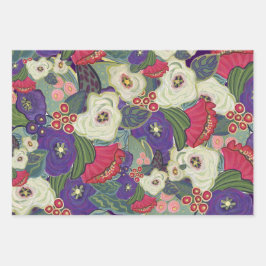 フローラエレガントクリスマスラッピング紙 ラッピングペーパーシート