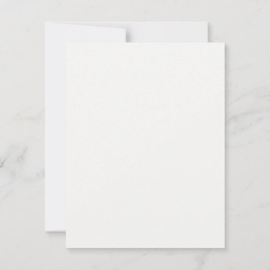 フローラエレガントクレストモノグラムと名前 ノートカード (裏面)