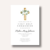 フローラエレガントクロスガールファースト聖餐式 招待状